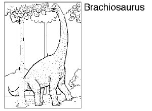 ficha dibujos de dinosaurios