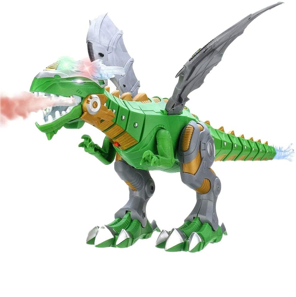 Dinosaurio robot de juguete con alas