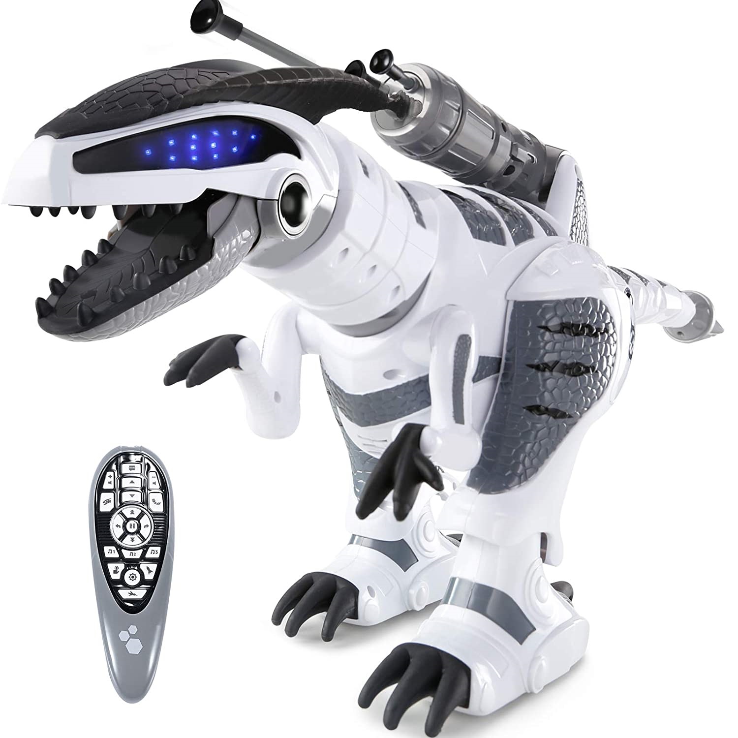 Dinosaurio robot de juguete con deteccin tctil